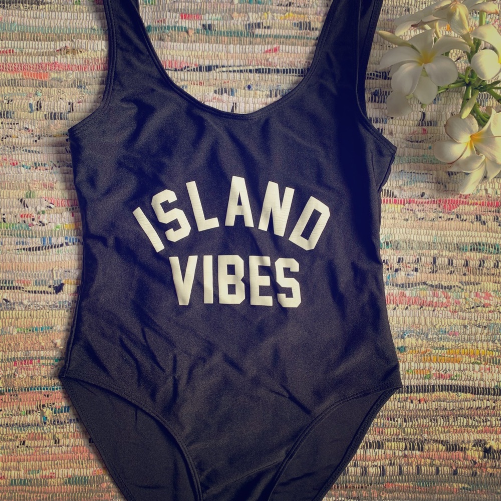 Island Vibes classic one piece swimsuit